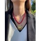 Collier Acier - cordon avec soleil visage