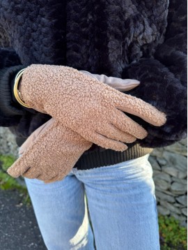 Gants effet mouton 