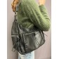 Sac porté épaule avec pochette en cuir grainé