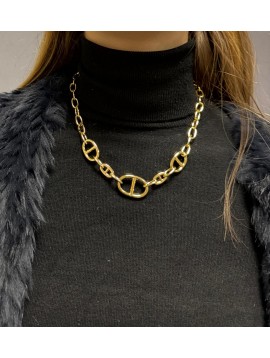 Collier Acier - Chaine avec grain de café différentes tailles