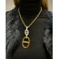 Collier Acier - Chaine avec grain de café en résines et en acier