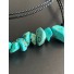 Bracelet - Cordon multirangs pierres turquoise pointiues