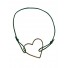 Bracelet Acier - Coeur fin acier sur cordon